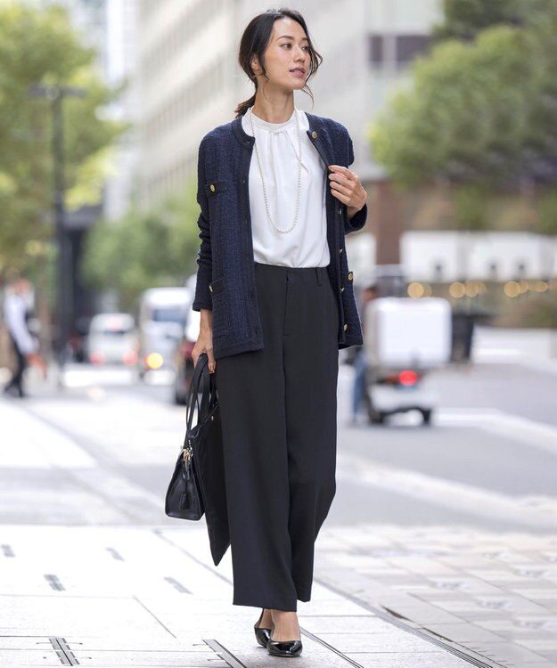 J.PRESS LADIES 【WEB限定カラーあり・撥水加工】キャップ パンプス ブラック系