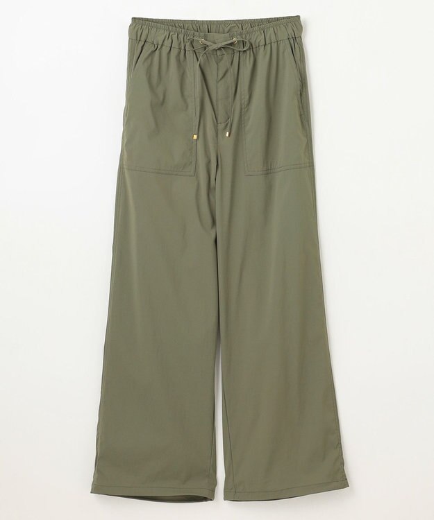 ANY 【ウエストゴム】撥水ナイロンベイカーパンツ カーキ