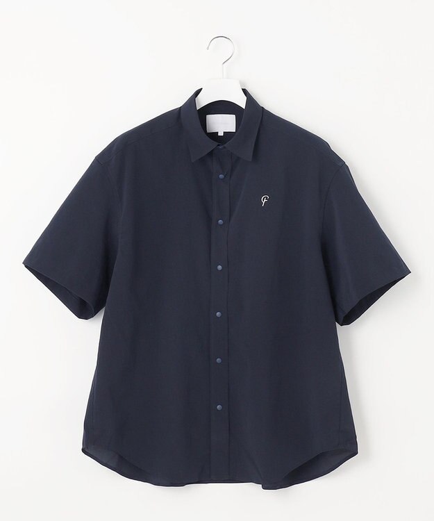 23区GOLF 【23Fondation/MEN】【吸水速乾】半袖シャツ ネイビー系