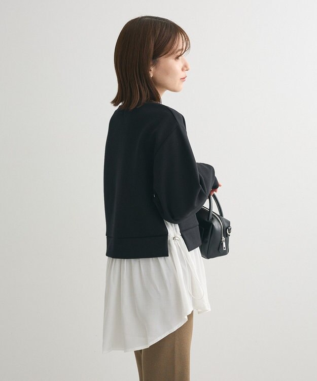 Green Parks ＳｏｆｔＣｕｓｈｉｏｎダンボールドッキングチュニック Black