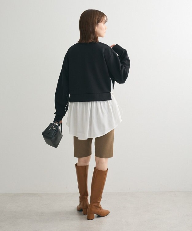 Green Parks ＳｏｆｔＣｕｓｈｉｏｎダンボールドッキングチュニック Black