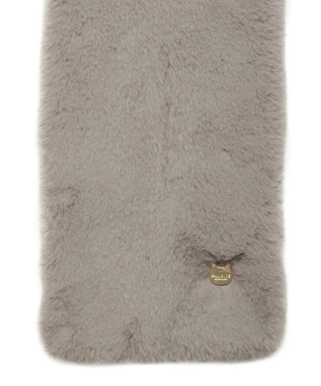 MOONBAT 【FUDGE11月号掲載】PAUL & JOE ACCESSOIRES フェイクファービッグマフラー グレー