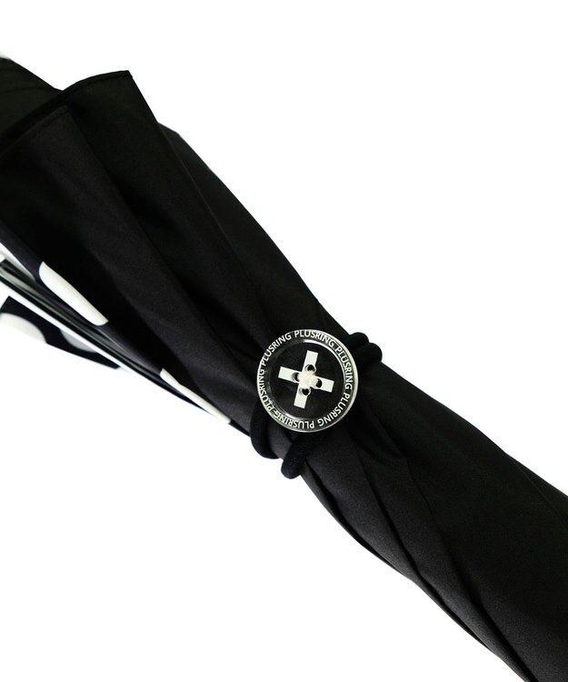 +RING 【プラスリング】【数量限定】 レディース向け 雨傘（長）60cm BLK T1221 黒
