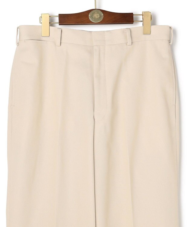 J.PRESS MEN 【J.PRESS ORIGINALS】Cotton Polyester Drill New Piped Stem Slacks / Big Back Belt / Japan Made ベージュ系
