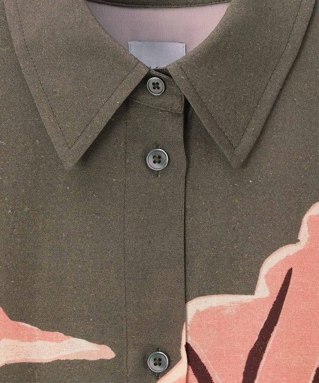 Paul Smith La Peche パネルプリント ワンピース カーキ