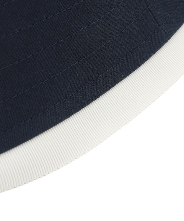 TOCCA 【サイズ調整可】TRIM RIBBON BUCKET HAT コットン バケットハット ネイビー系