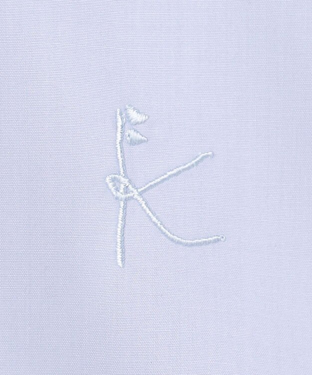 組曲 KIDS 【150-170㎝】 レースリボンタイブラウス サックスブルー