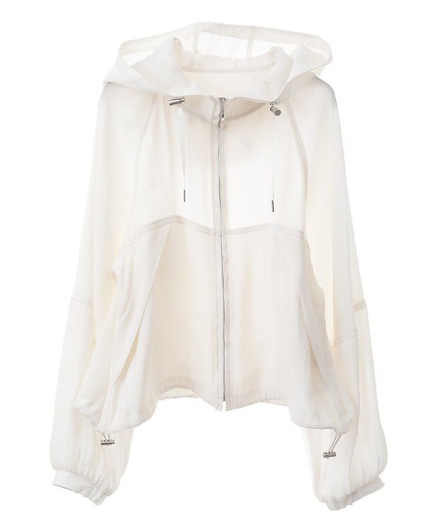 earth music&ecology シアージップパーカー Ivory