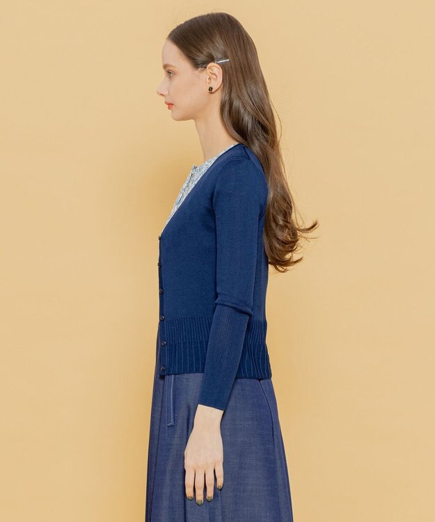 TOCCA 【洗える！】AJISAI カーディガン ネイビー系