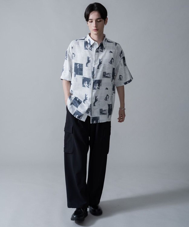 WEGO アムンゼンパターンBIGシャツ（SS） 柄1