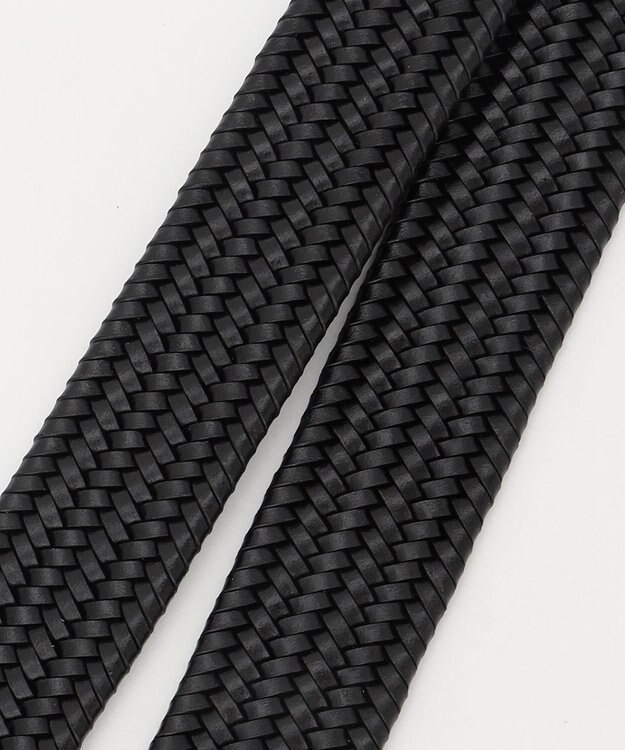 JOSEPH ABBOUD 【キングサイズ・イタリア素材・ストレッチ・日本製】 ストレッチレザー ベルト　30㎜ ブラック系