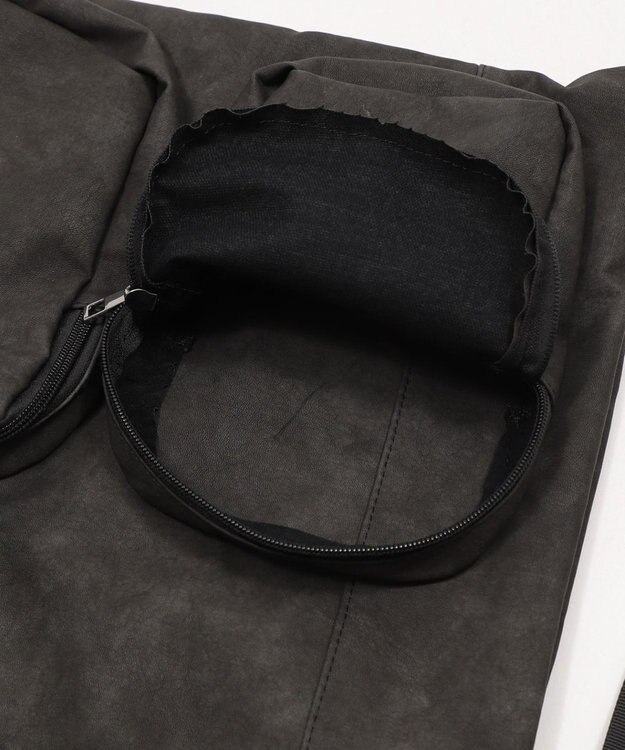 WEGO PUポケットデザインナップサック グレー