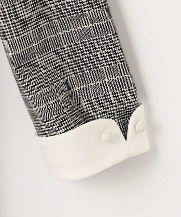 組曲 KIDS 【110-140cm】グレンチェック ワンピース グレー系3