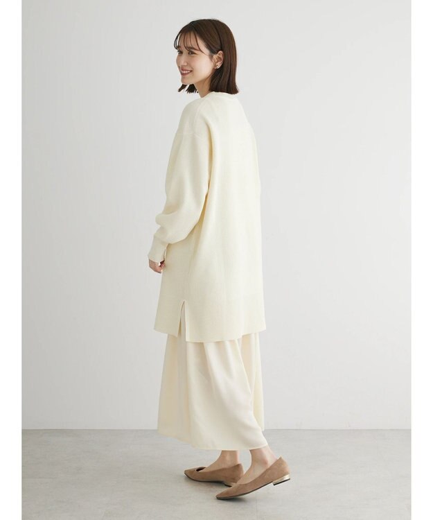 Green Parks ＳＥＴ２点　ニットチュニック＋キャミワンピース Ecru