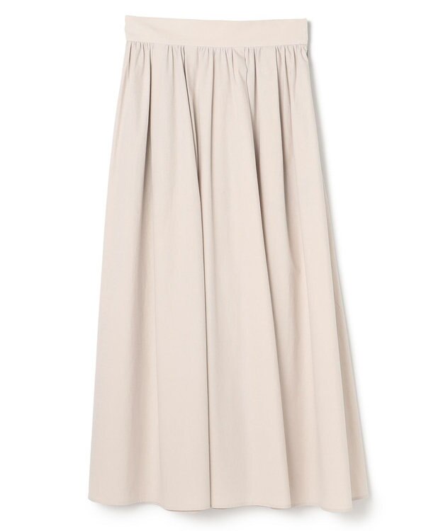 uncrave カラータイプライター フレアスカート ライトベージュ