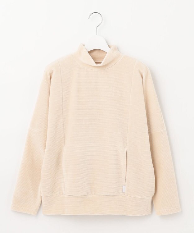 23区GOLF セットアップ対応【23Fondation/WOMEN】モックネック プルオーバー アイボリー系