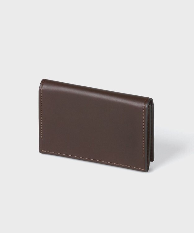 Paul Smith ベジタンストライプトリム 名刺入れ ダークブラウン