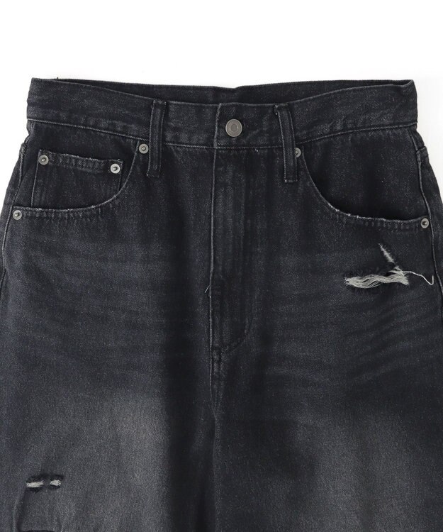 WEGO スーパーバギーダメージデニムパンツ デニムブラックソノタ