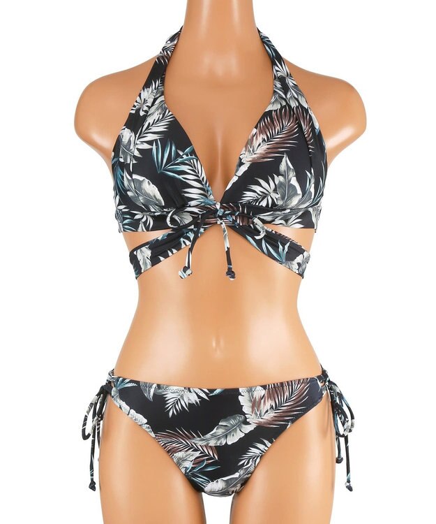 San-ai Resort（三愛水着楽園） 【SALE】ナチュラルだけどしっかり盛れる【ナチュラルアップブラ】　ノンワイヤービキニ　7M・9M ブラック