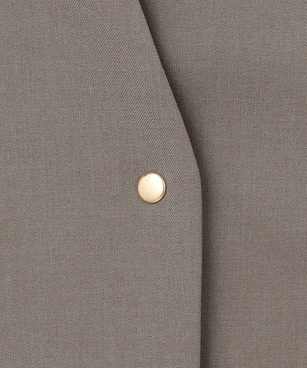 ANY L 【セットアップ可能/ストレッチ】イージーケアジレ モカ