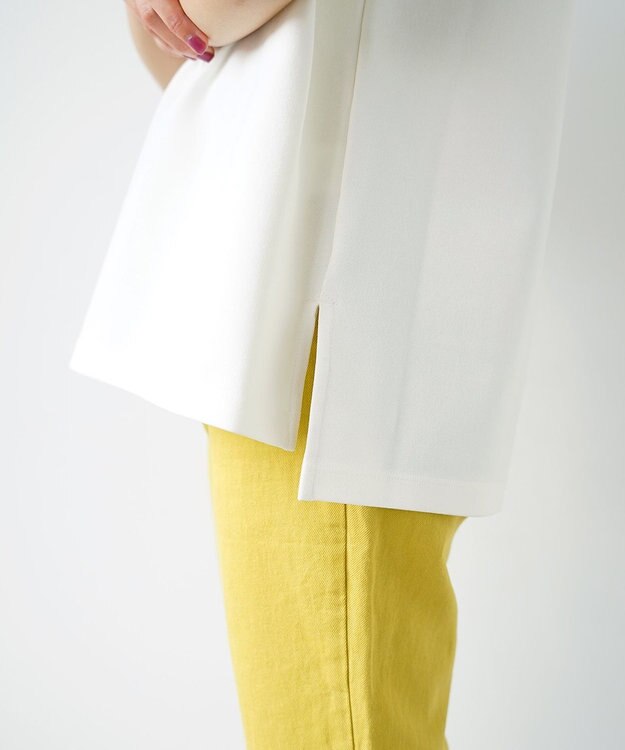 WHITE MAILS 【UNISEX】PAPER DOUBLE JERSEY OVERSIZED T-シャツ オフホワイト