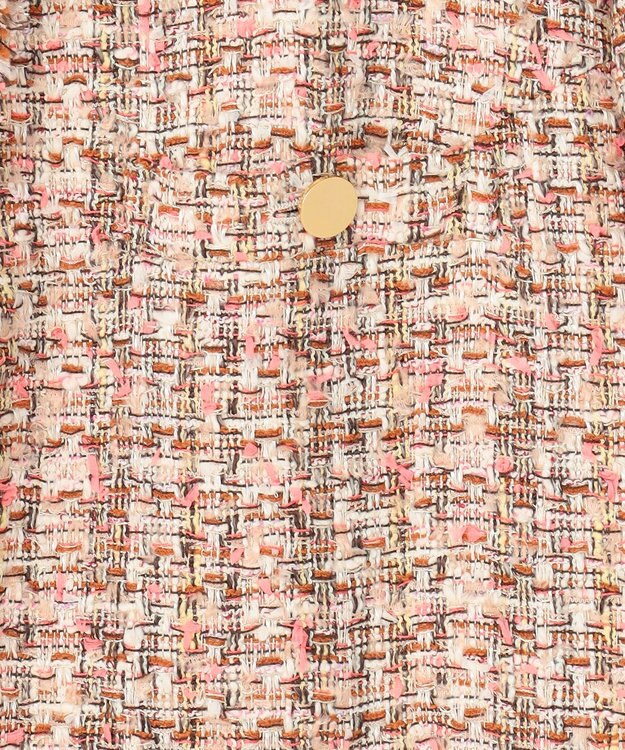 BEIGE， 【Oggi 4月号掲載】TEASEL / オーバーサイズツイードジャケット PINK MIX