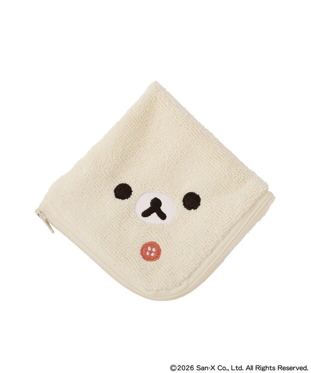 earth music&ecology 【予約】リラックマ×earth 2wayジップハンカチ B