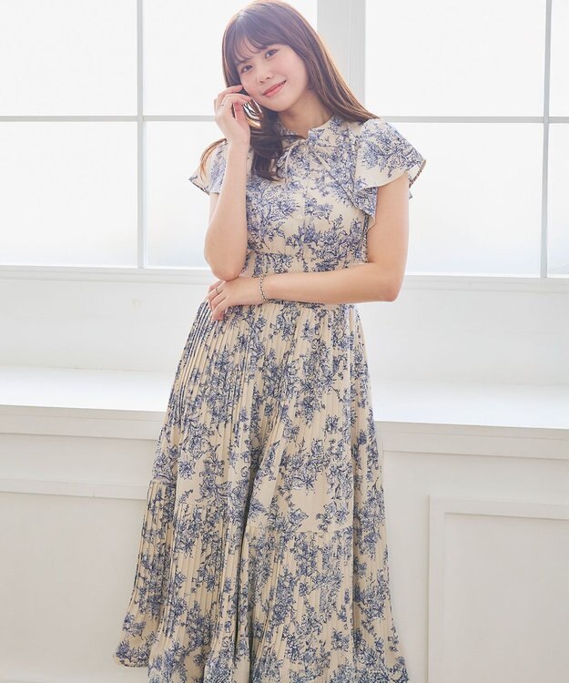 Feroux 【大好評につき新色・追加決定！】ウエストシャーリングデシン ワンピース ホワイト系1