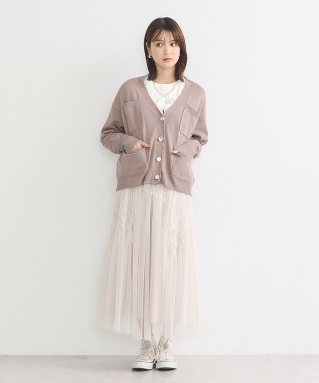 earth music&ecology メニーポケットカーディガン Mocha