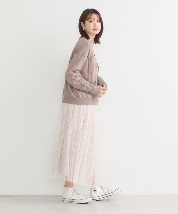 earth music&ecology メニーポケットカーディガン Mocha