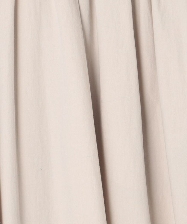 uncrave カラータイプライター フレアスカート ライトベージュ