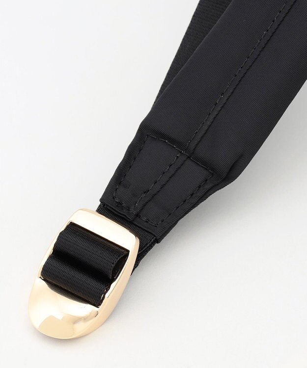 LA BAGAGERIE チャーム付き　ナイロンリュック ブラック