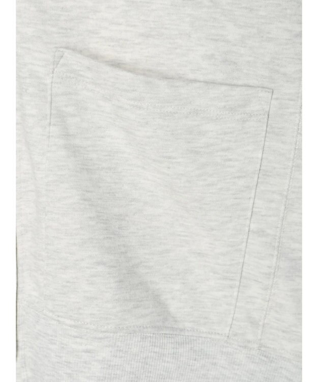 Green Parks ミニ裏毛Ｖネックカーディガン Gray Mixture