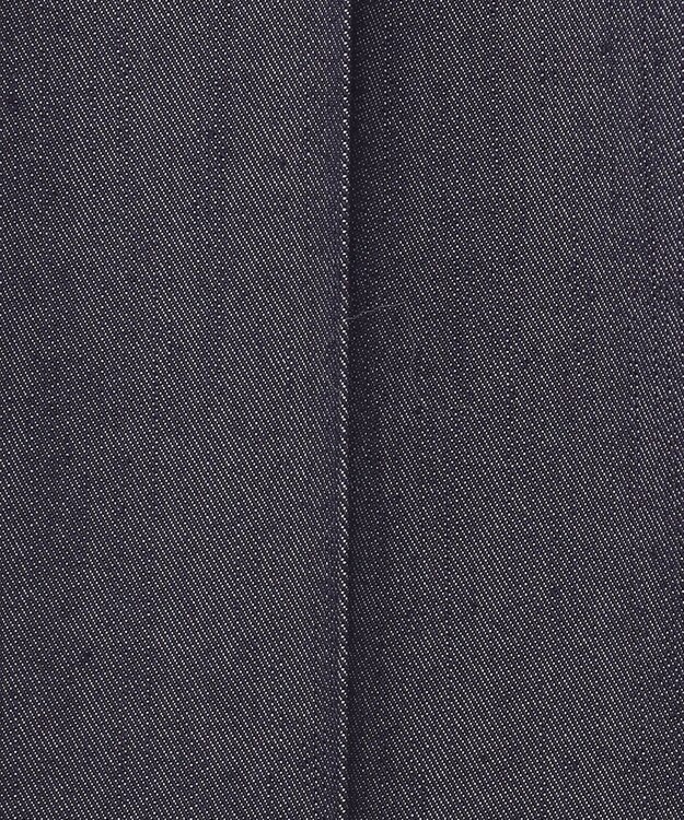 ICB L 【洗える】リアクティブソフトデニム　セミフレアパンツ インディゴ系