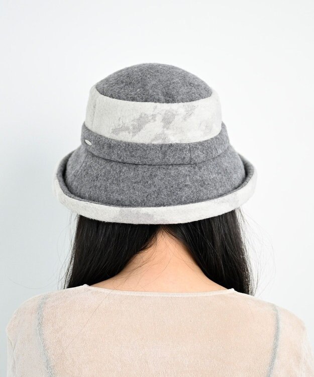 ATRENA 【ふわもこ】エアリーエッジアップ ハット グレー