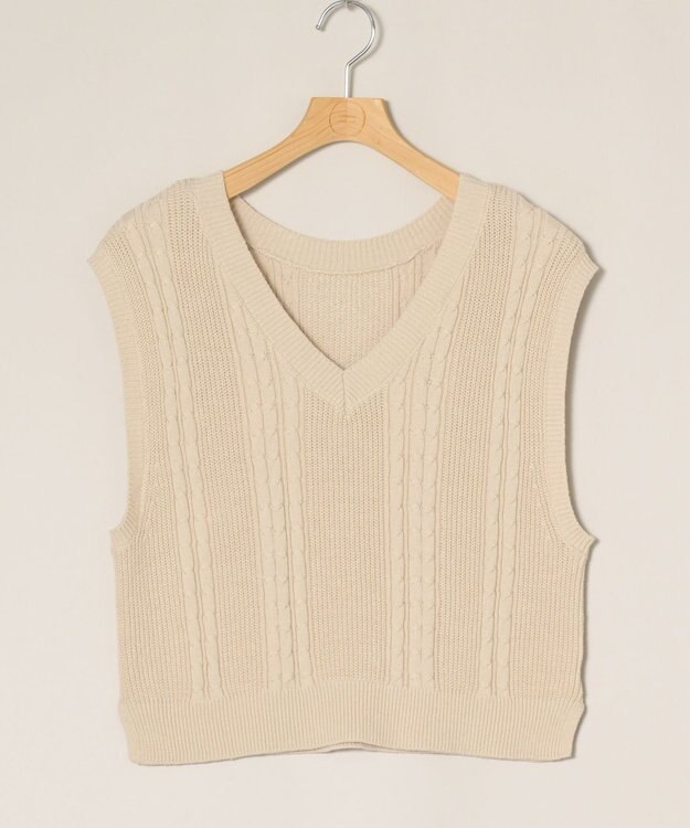 ONWARD Reuse Park 【any SiS】ベスト秋冬 ベージュ