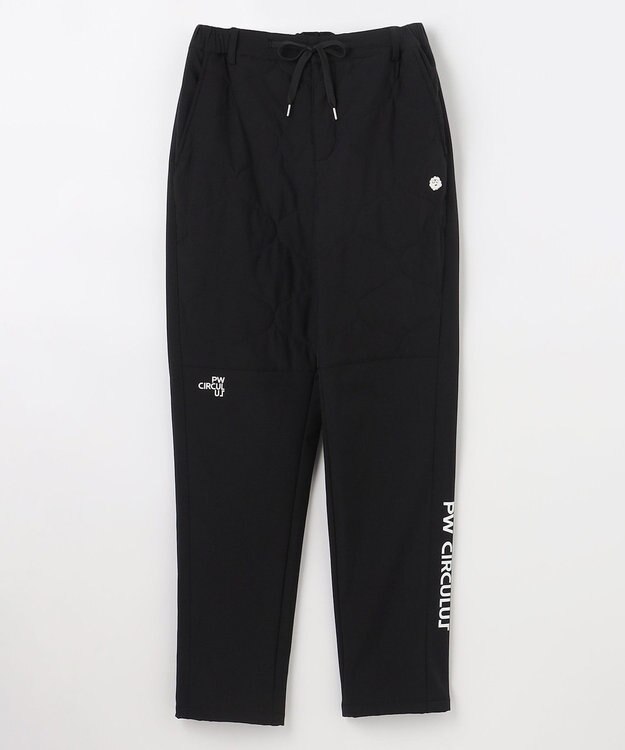 PW CIRCULUS 【撥水加工 / ストレッチ】【MEN】キルティング中綿パンツ ゴルフ ブラック系