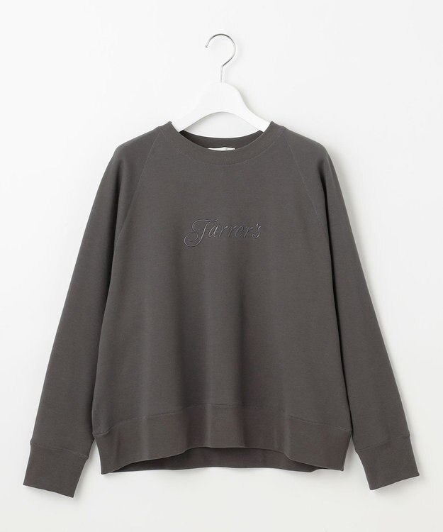 自由区 L クリアループバックレタリング スウェット スレート