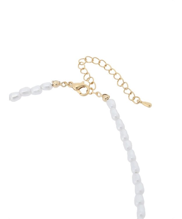 Green Parks ・ＨＡＬＦ　ＴＩＭＥ　天然石ワントップパールネックレス A