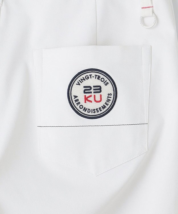 23区GOLF 【WOMEN】【撥水/ストレッチ】スケトラドビーストレッチベーシックパンツ 透け感軽減 ホワイト系