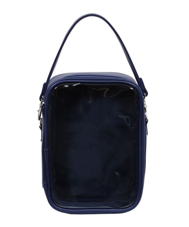 WEGO 【痛バ＆推し活グッズ】ダブルフェイスマルチWAYぬいポーチ ネイビー