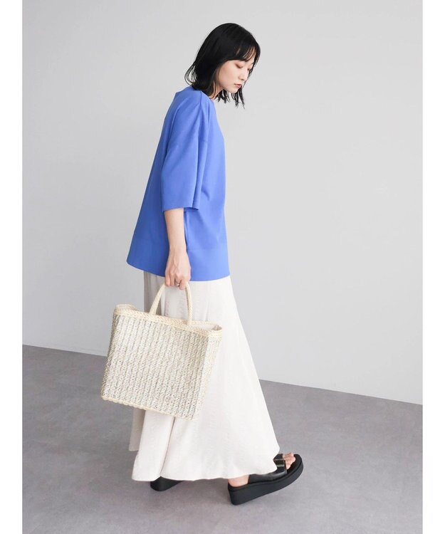 Green Parks 接触冷感裾リブＴシャツ Blue