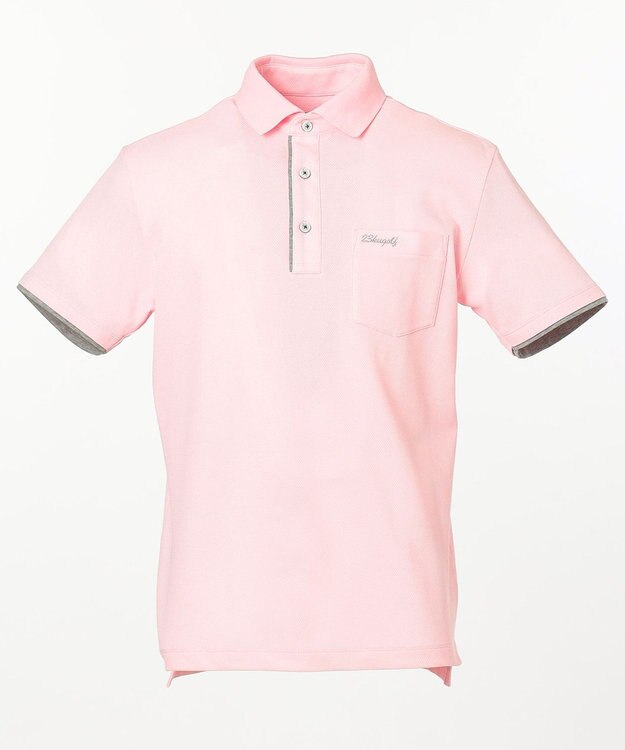 23区GOLF 新色追加！全色揃えたくなる逸品【MEN】【WEB限定/消臭/UV/吸汗速乾】カノコポロシャツ ピンク系