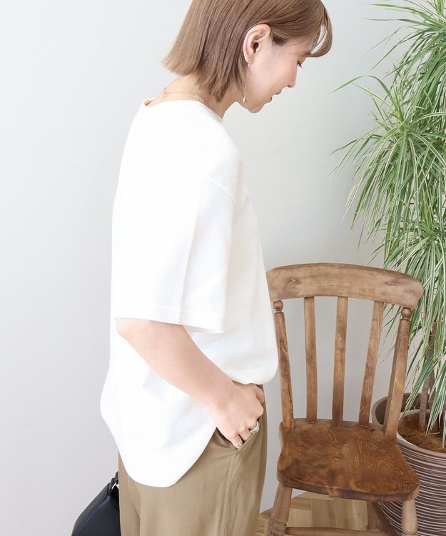 AMERICAN HOLIC ワッフル半袖プルオーバー Ivory