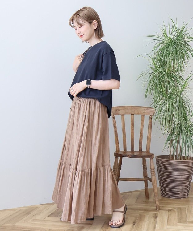 AMERICAN HOLIC ワッフル半袖プルオーバー Navy