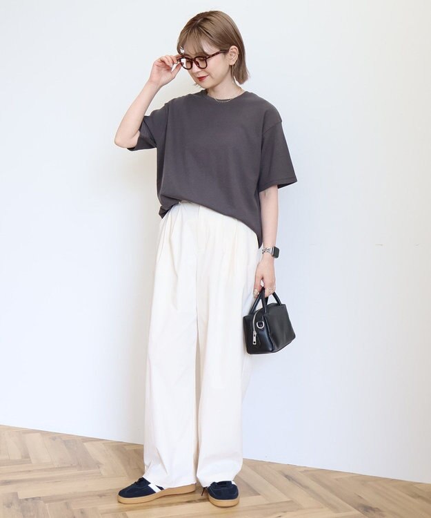 AMERICAN HOLIC ワッフル半袖プルオーバー Charcoal Gray