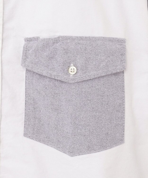 J.PRESS YORK STREET 【UNISEX】オックス起毛 シャツ/B.D. ネイビー系8