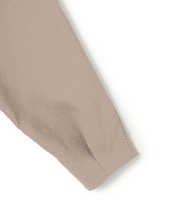 BEIGE， PORDIC / ドロスト付きノーカラージャケット Taupe