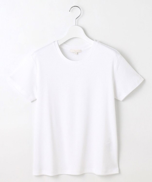 自由区 L 【ドラマ「明日はもっと いい日になる」着用】ソフトリブ Tシャツ オフ