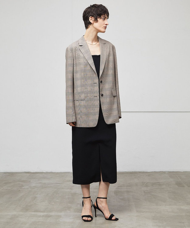 BEIGE， MER / グレンチェックジャケット Beige